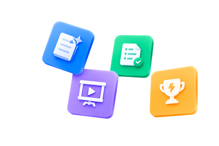 TeachPad tool icons for lesson plans, worksheets, presentations, notes, and activities.