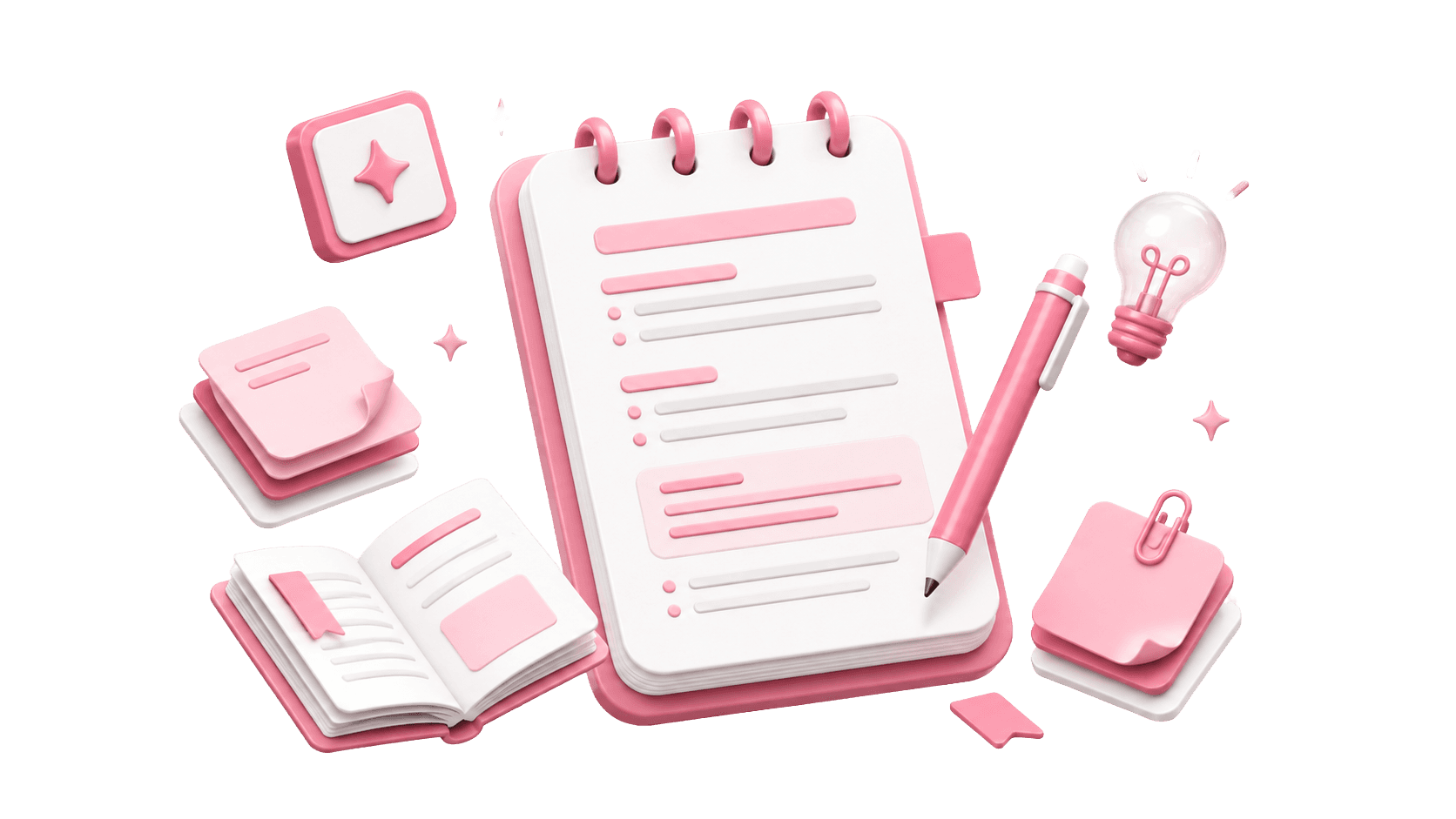Textbook-based notes planning illustration.